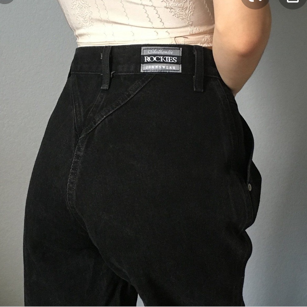 Rockies Vintage High Waisted Black Denim Jeans